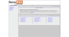 Desktop Screenshot of namerss.com